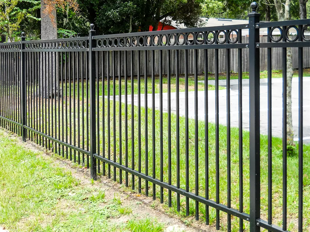 Powder Coated Steel Fence